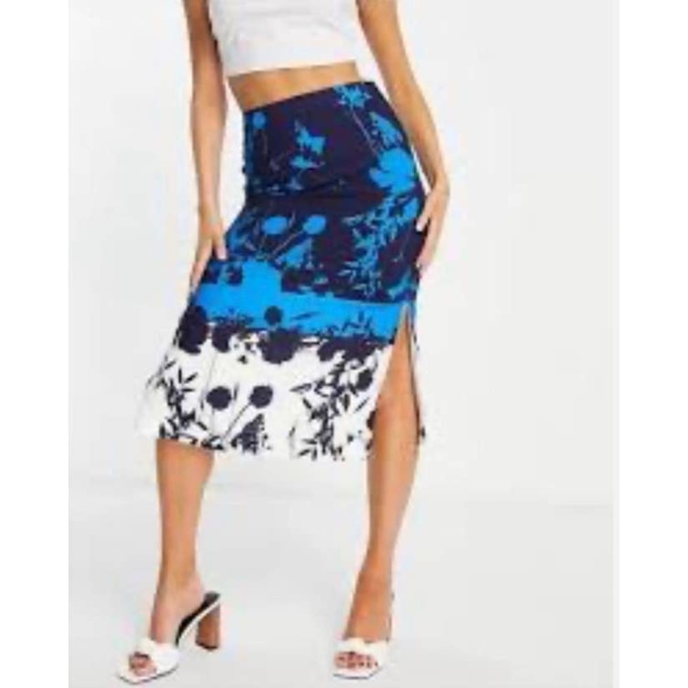Ted Baker Selaah Bluebell Side Slit Skirt‎